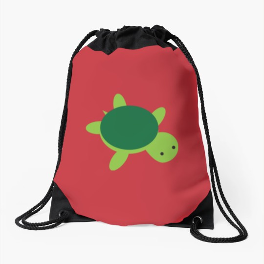 Discover Cute Green Turtle Drawstring Bags