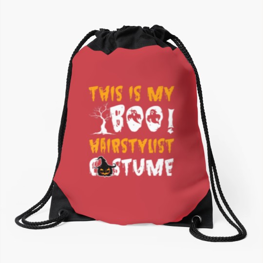 Discover Funny Barber | This Is My Boo Hairstylist Costume Sweat Drawstring Bags