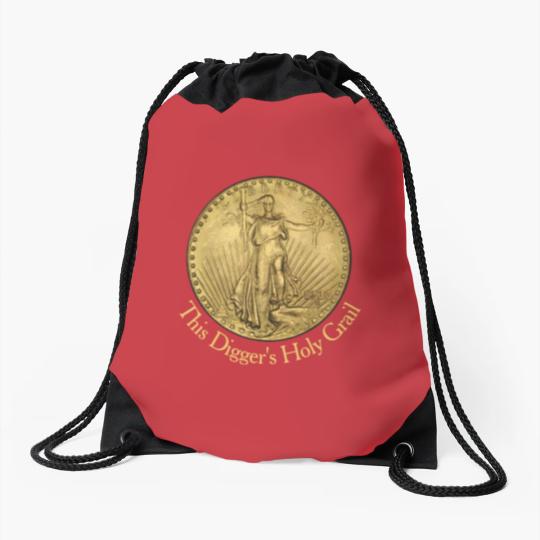Discover Metal Detector's Holy Grail Double Eagle Gold Coin Drawstring Bags