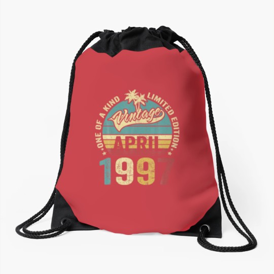 Discover Vintage 25 Years Old April 1997 Decorations 25Th B Drawstring Bags