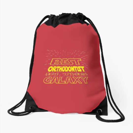 Discover Orthodontist Funny Cool Galaxy Job Drawstring Bags