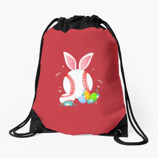 Discover Baseball Easter Egg Women Men Teen Girls Boys Drawstring Bags