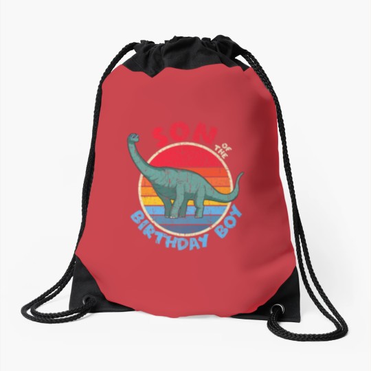 Discover Boy Birthday I Son I Brachiosaurus I Family Matchi Drawstring Bags