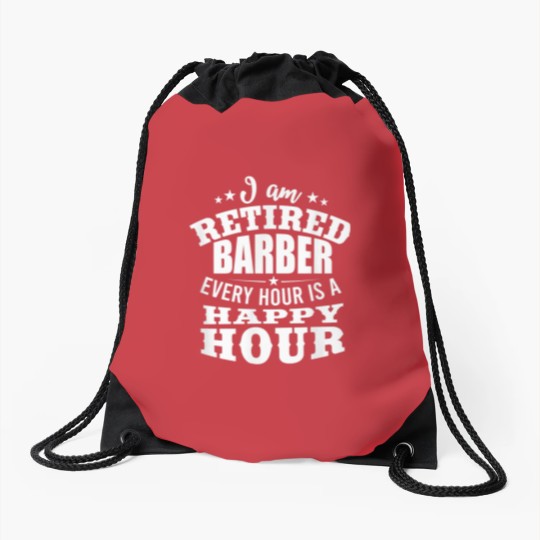 Discover Retired Hairdresser Retiree Barber Retirement Gift Drawstring Bags