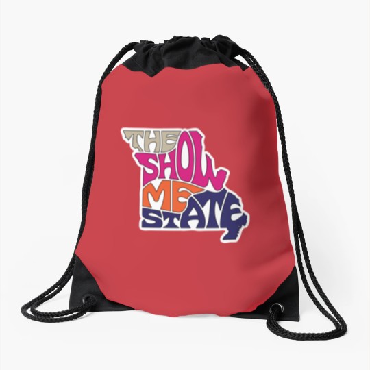 Discover The Show Me State - Missouri Drawstring Bags