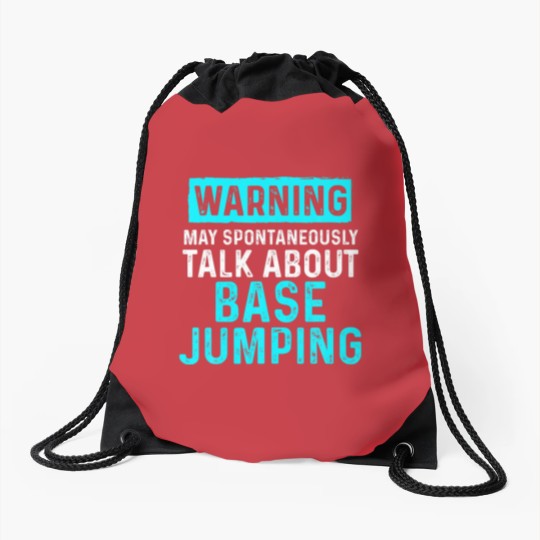 Discover Base Jumping Lover Base Jumper Drawstring Bags