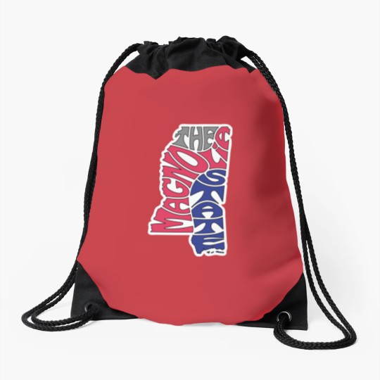 Discover The Magnolia State - Mississippi Wo Drawstring Bags