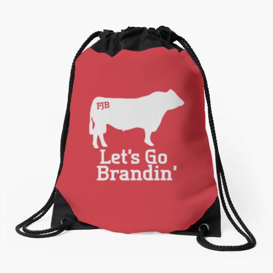 Discover Let's Go Brandin' Ranching Farming Cattle Branding Drawstring Bags