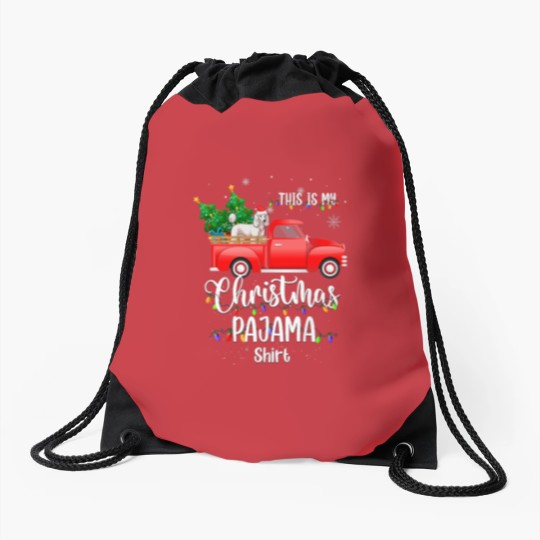 Discover Poodle Dog This Is My Christmas Pajama Poodle Xmas Drawstring Bags