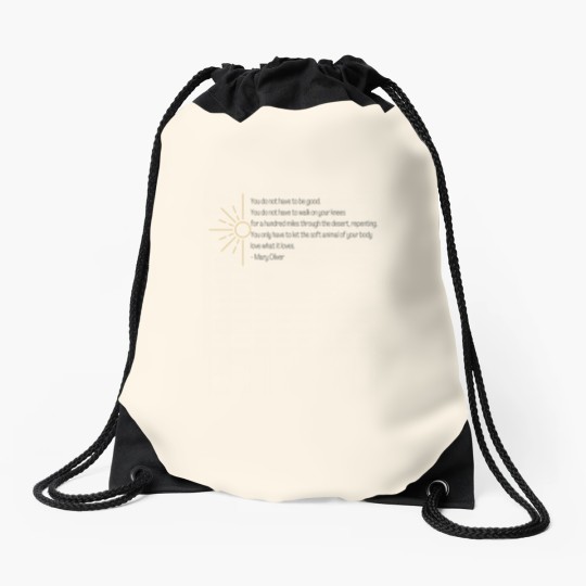 Discover Wild Geese | Mary Oliver Drawstring Bags
