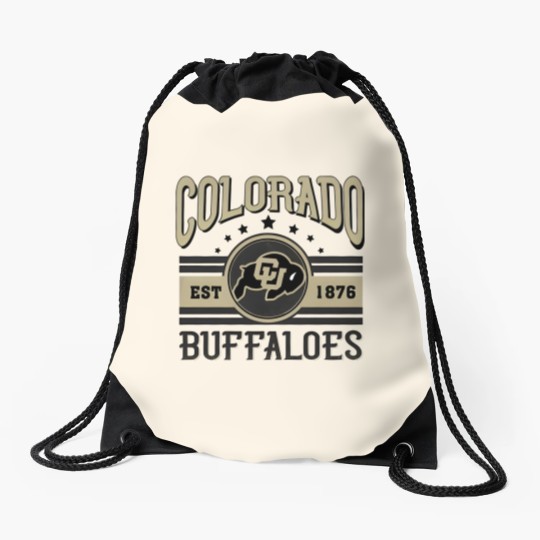 Discover Colorado Buffaloes Football Est 1876 Drawstring Bags, University of Colorado Drawstring Bags