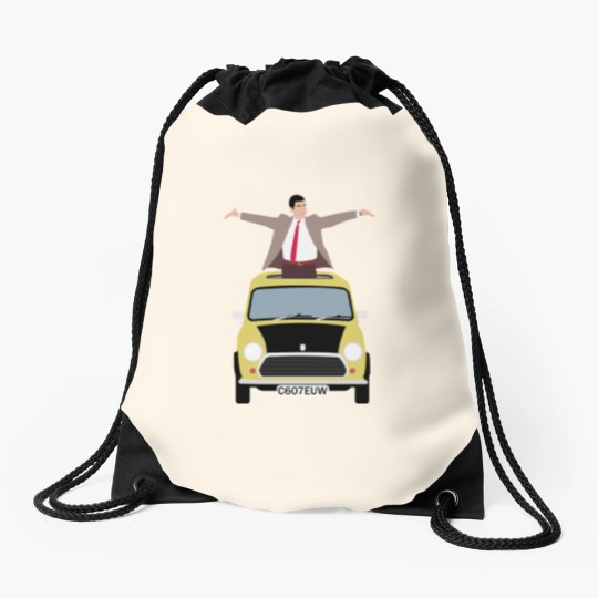 Discover Mr Bean and mini Classic Drawstring Bags