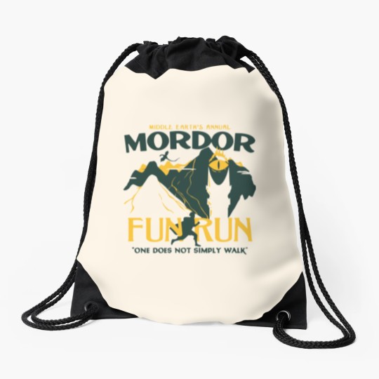 Discover MORDOR FUN RUN Drawstring Bags