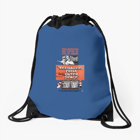 Discover Teenagers From Outer Space Drawstring Bags
