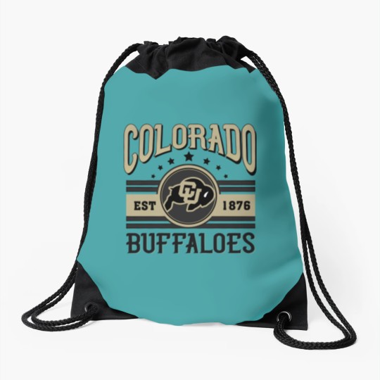 Discover Colorado Buffaloes Football Est 1876 Drawstring Bags, University of Colorado Drawstring Bags