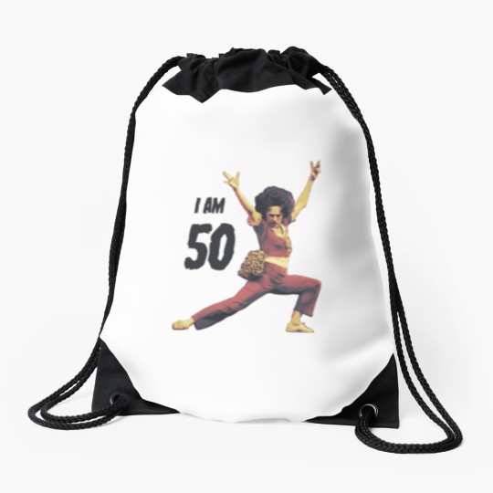 Discover Sally O'Mally 50th birthday gift, Sally O'Malley is 50 Drawstring Bags