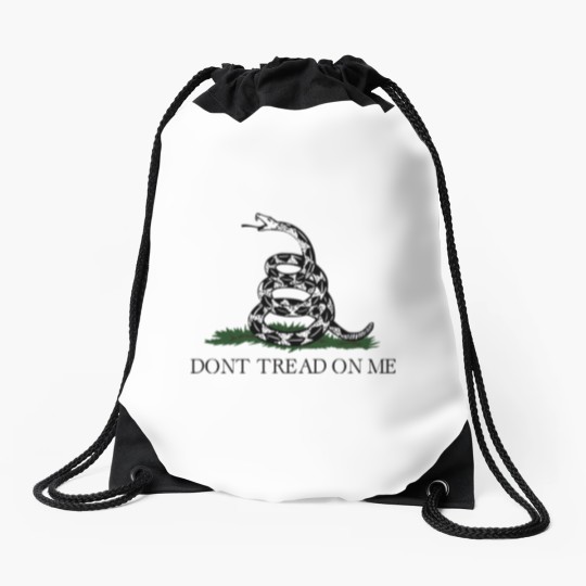 Discover Gadsden Flag Drawstring Bags