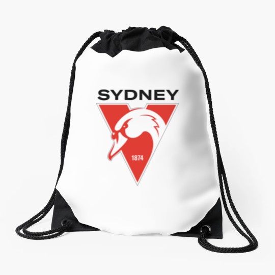 Discover sydney swans Drawstring Bags