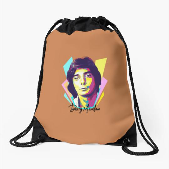 Discover Wpap Pop Art Baraaary Manilow Drawstring Bags