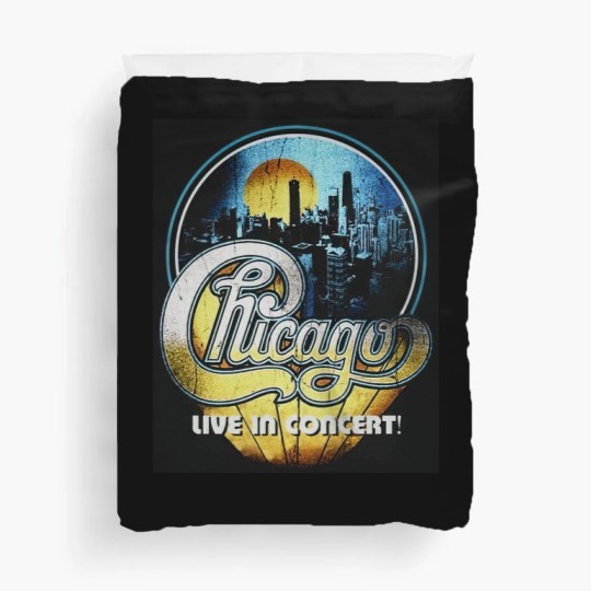 Discover Chicago band live in concert Duvet Covers