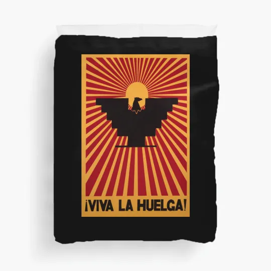 Discover Viva La Huelga Rare 1960S Cesar Chavez  United Farm Workers Huelga Bird Duvet Covers