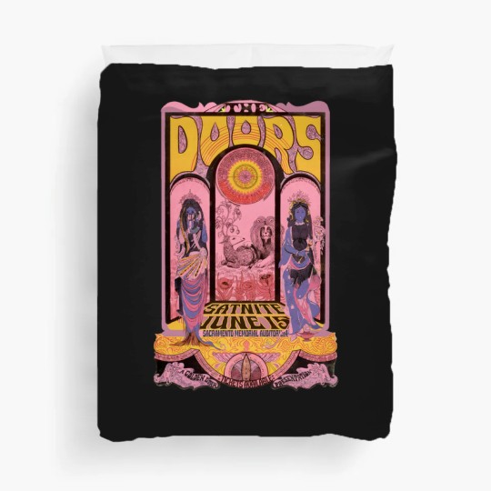 Discover Vintage The Doors 60's Concert Duvet Covers, The Doors Duvet Covers
