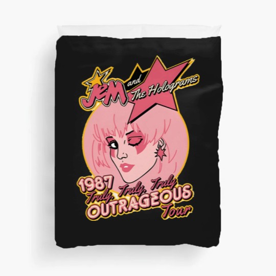 Discover Jem & The Holograms Duvet Covers, Jem Outrageous Tour Duvet Covers