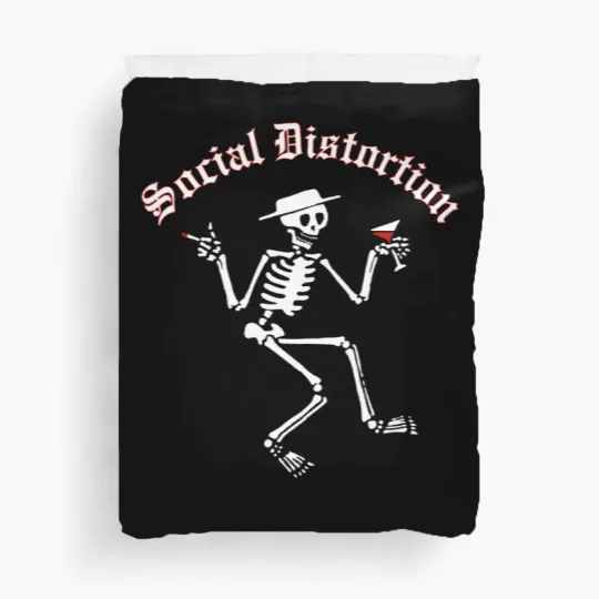 Discover Social Distortion Skull Art Duvet Covers