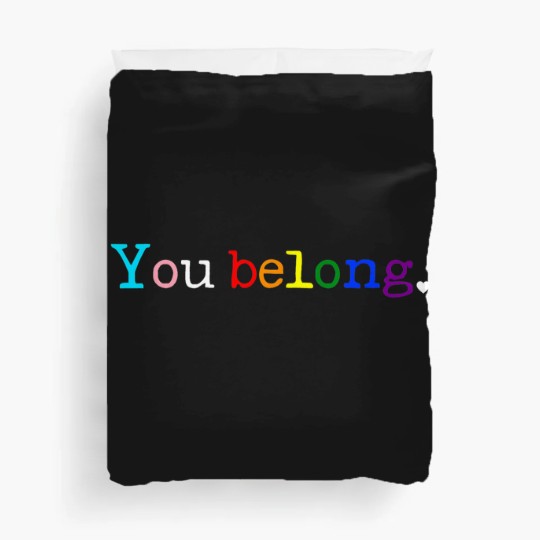 Discover Gay Pride LGBT Support And Respect You Belong Transgender Duvet Covers