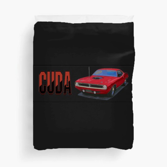 Discover 1970 Cuda Coupe Duvet Covers