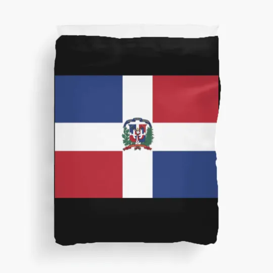 Discover AIFRIS Dominican Republic Flag Cotton Duvet Covers