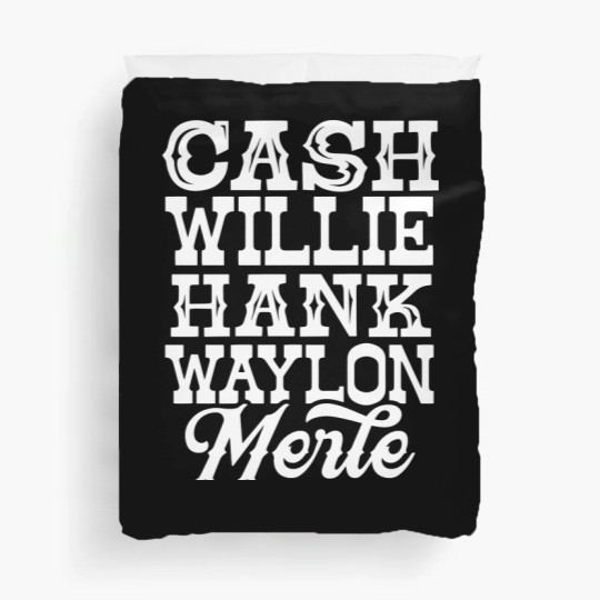 Discover Cash Willie Hank Waylon Merle Duvet Covers