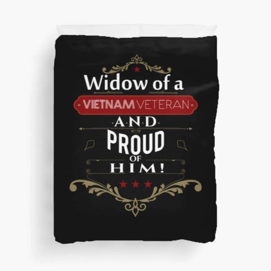 Discover Widow of a vietnam veteran and proud of him Duvet Covers