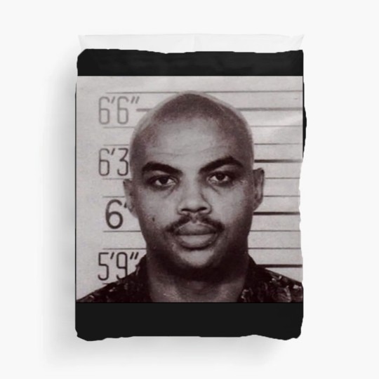 Discover Charles Barkley Mugshot Duvet Covers