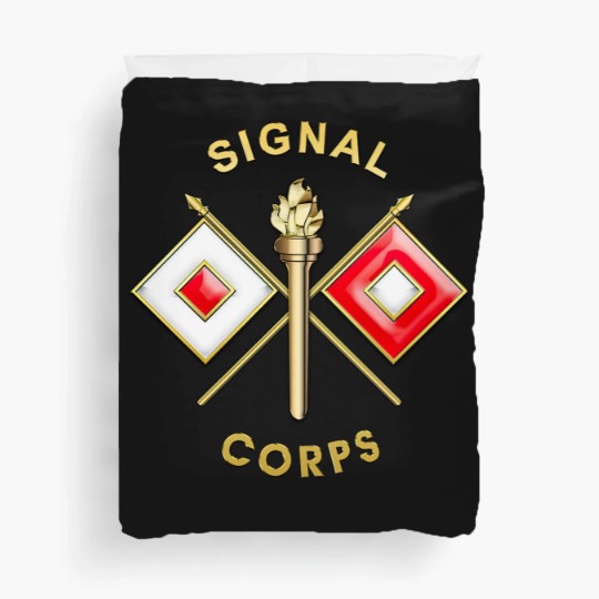 Discover Signal Corps Branch Insignia Duvet Covers