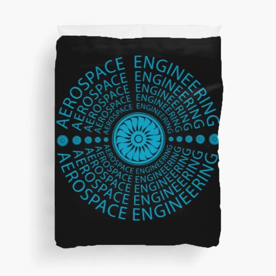 Discover aerospace engineering logo airplane engineer Duvet Covers