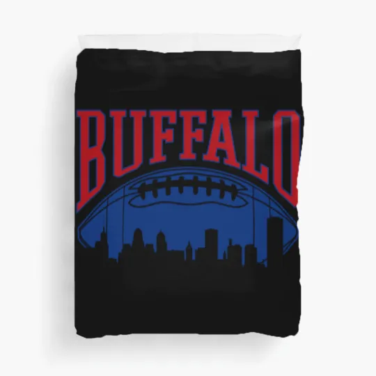 Discover Buffalo Football Vintage Skyline New York Bills Ma Duvet Covers