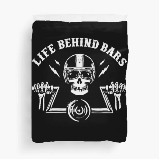 Discover Motorcycle Life Behind Bars Cool Motorcycle Duvet Covers