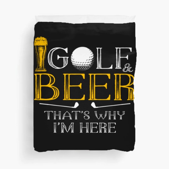 Discover Golf and Beer Joke Dad Duvet Covers Funny Beer And Golf Lover Gift - Drinking Beer And Playing Golf Great - Duvet Covers