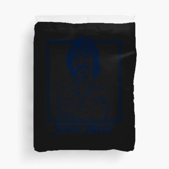 Discover John Prine // Retro Style Folk Music Design - John Prine - Duvet Covers