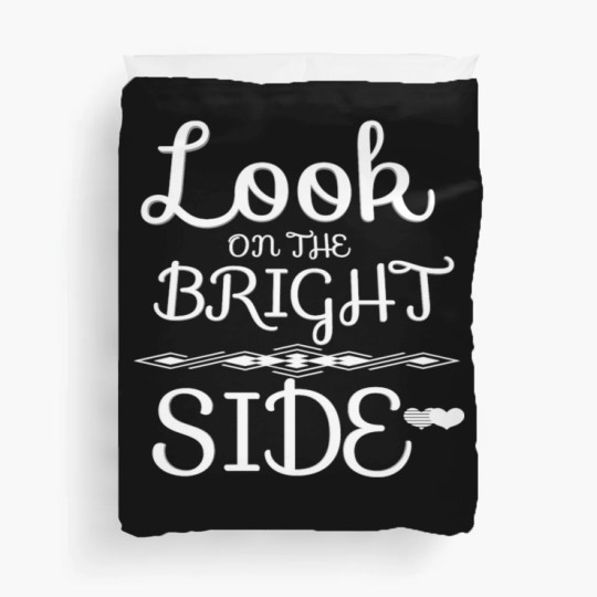 Discover look on the bright side Duvet Covers