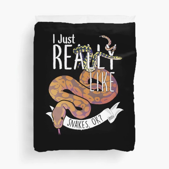 Discover Snake I Just Really Like Snakes, O K Duvet Covers