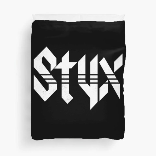 Discover Styxs White Logo Black Adult Duvet Covers