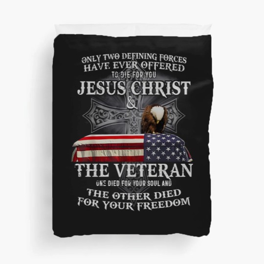 Discover Only Two Defining Forces Have Ever Offered To Die For You Duvet Covers, Jesus Christ Duvet Covers