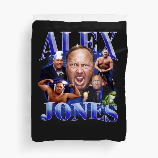 Discover ALEX JONES Duvet Covers - InfoWars, Gay Frogs, meme. funny  Duvet Covers