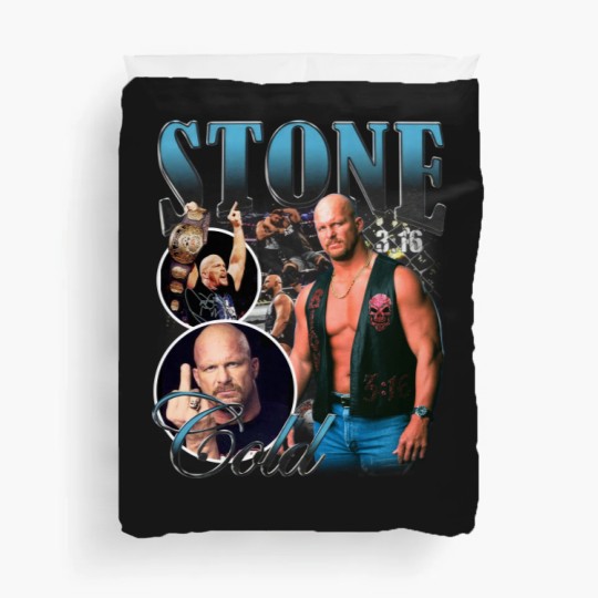 Discover Vintage Bootleg Style Stone Cold Duvet Covers, Steve Austin Wrestling Duvet Covers