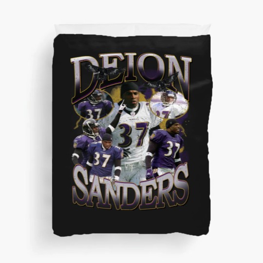 Discover Deion Sanders Ravens Vintage 90's Style Duvet Covers