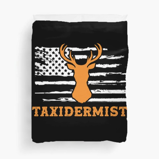Discover Taxidermist American Flag Taxidermy Duvet Covers