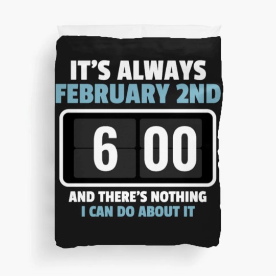 Discover Alarm Clock GroundHog Day Design Duvet Covers