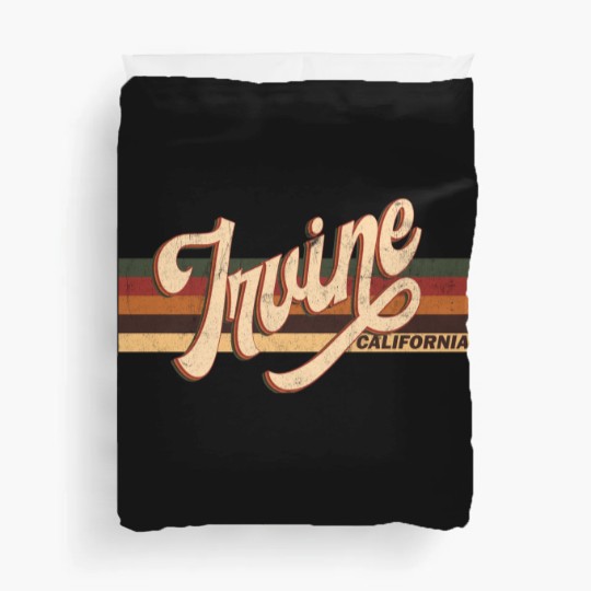 Discover Irvine California Retro Vintage 70s 80s Clothing - Irvine California - Duvet Covers